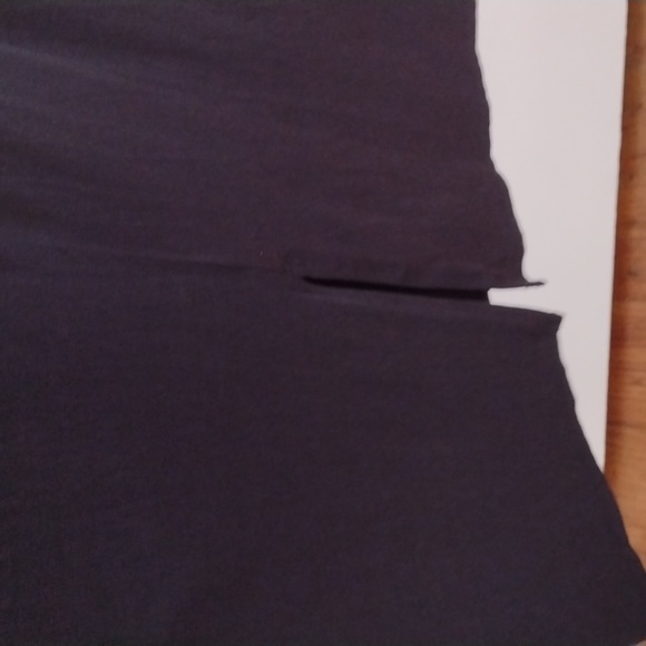 Athleta Santorini Cinch Dress Black Soft Stretchy Jersey Knit Modal Athleisure S - Picture 12 of 13